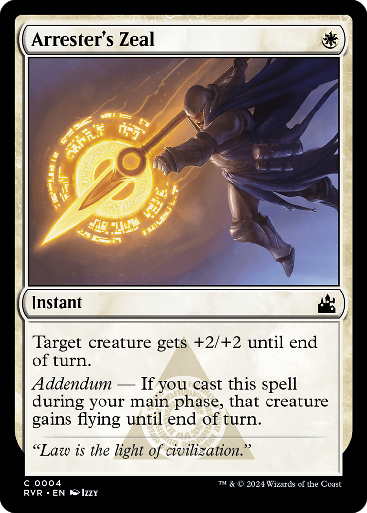 Arrester's Zeal [Ravnica Remastered] | Webway Games