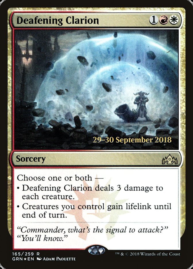 Deafening Clarion  (Prerelease) [Guilds of Ravnica Prerelease Promos] | Webway Games