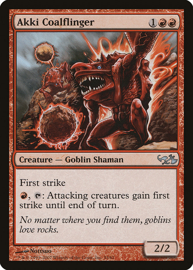 Akki Coalflinger [Duel Decks: Elves vs. Goblins] | Webway Games
