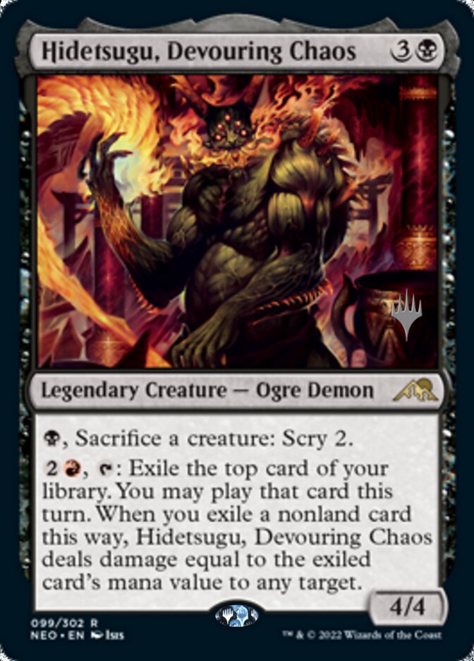 Hidetsugu, Devouring Chaos (Promo Pack) [Kamigawa: Neon Dynasty Promos] | Webway Games