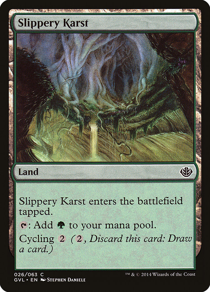 Slippery Karst (Garruk vs. Liliana) [Duel Decks Anthology] | Webway Games