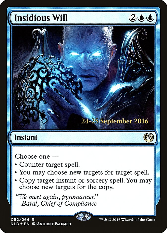 Insidious Will  (Prerelease) [Kaladesh Prerelease Promos] | Webway Games