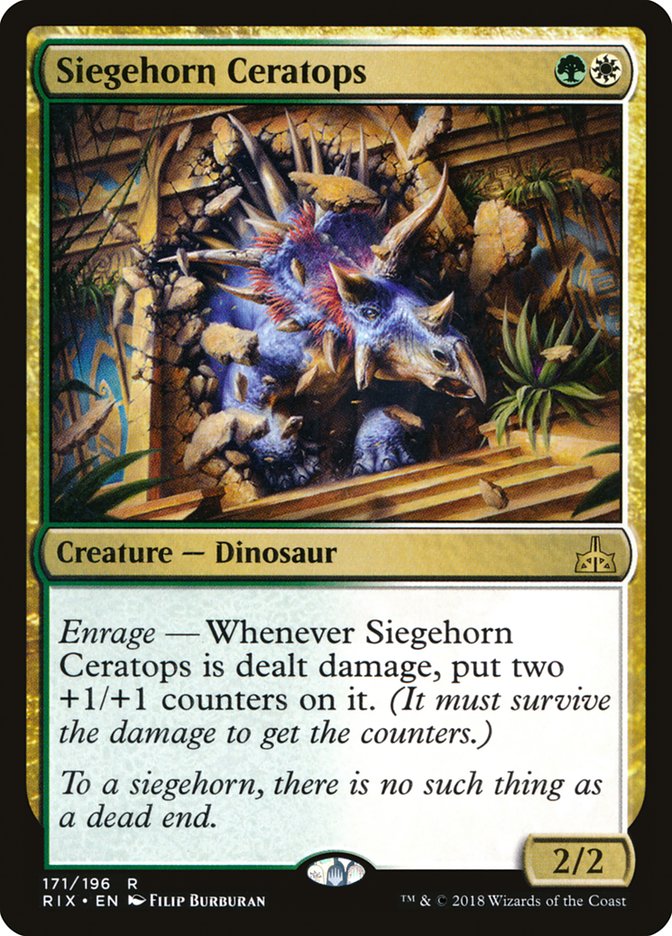 Siegehorn Ceratops [Rivals of Ixalan] | Webway Games