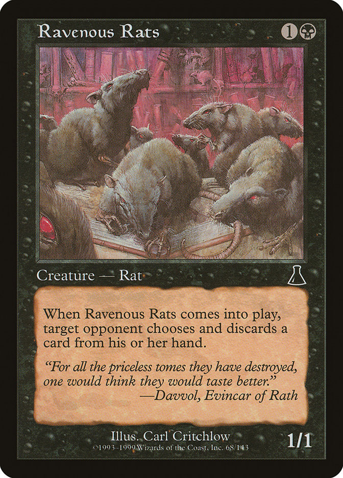 Ravenous Rats [Urza's Destiny] | Webway Games