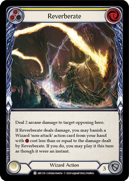 Reverberate (Yellow) [ARC139] Unlimited Rainbow Foil | Webway Games