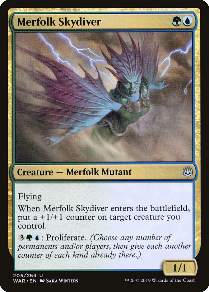 Merfolk Skydiver [War of the Spark] | Webway Games