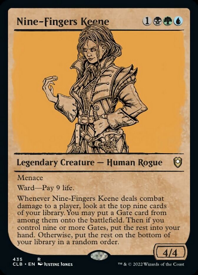 Nine-Fingers Keene (Showcase) [Commander Legends: Battle for Baldur's Gate] | Webway Games