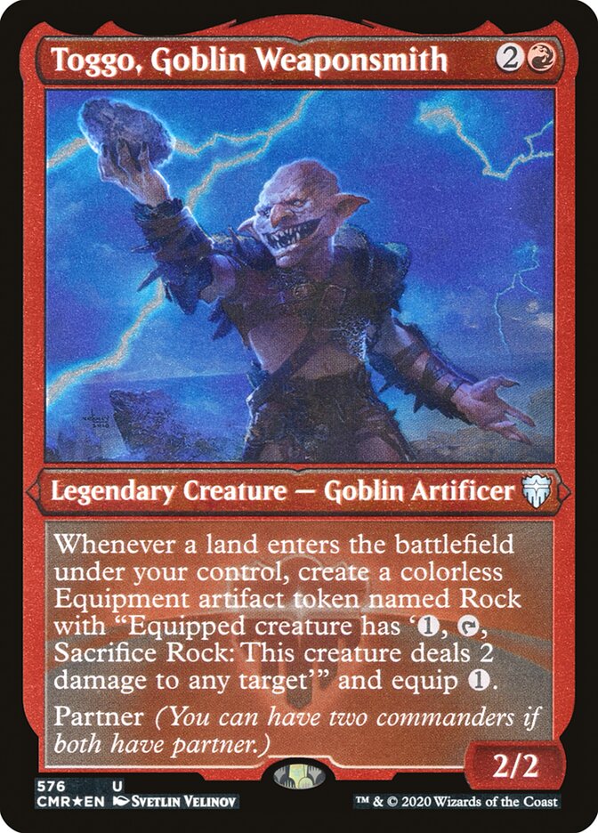 Toggo, Goblin Weaponsmith [Commander Legends Etched] | Webway Games