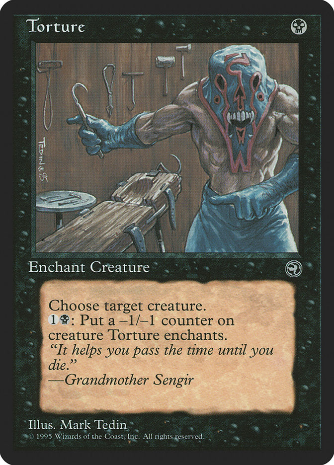 Torture (Grandmother Sengir Flavor Text) [Homelands] | Webway Games
