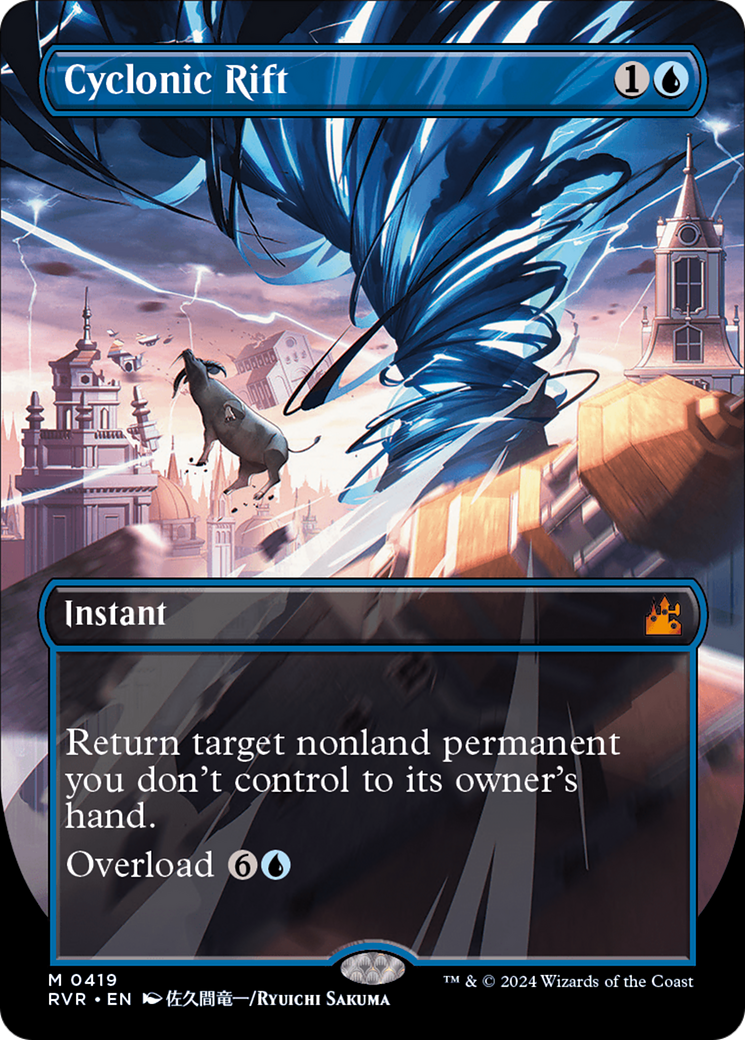 Cyclonic Rift (Anime Borderless) [Ravnica Remastered] | Webway Games