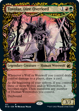 Tovolar, Dire Overlord // Tovolar, the Midnight Scourge (Showcase Equinox) [Innistrad: Midnight Hunt] | Webway Games
