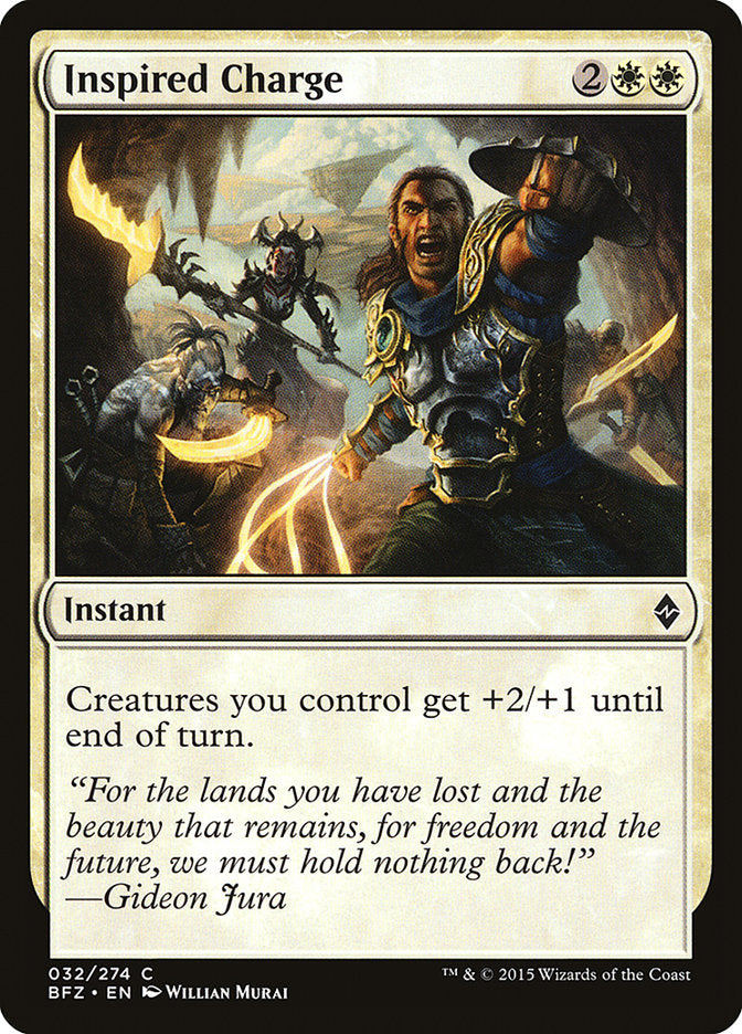 Inspired Charge [Battle for Zendikar] | Webway Games
