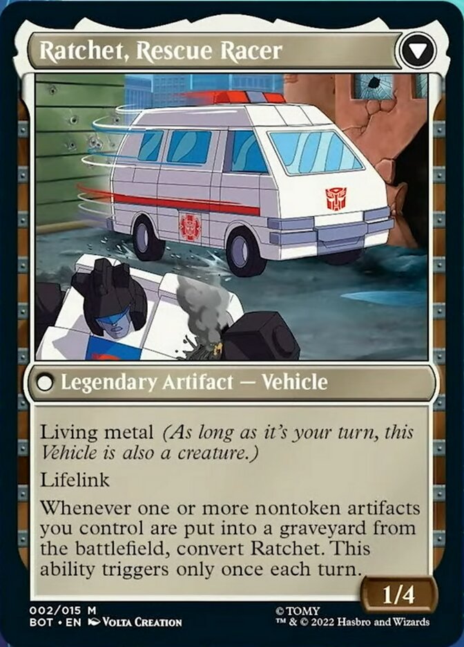 Ratchet, Field Medic // Ratchet, Rescue Racer [Universes Beyond: Transformers] | Webway Games