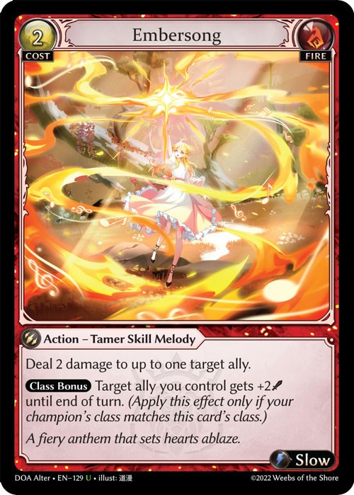 Embersong (129) [Dawn of Ashes: Alter Edition] | Webway Games