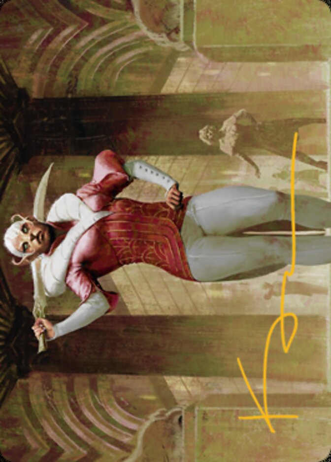 Mage's Attendant Art Card (Gold-Stamped Signature) [Streets of New Capenna Art Series] | Webway Games
