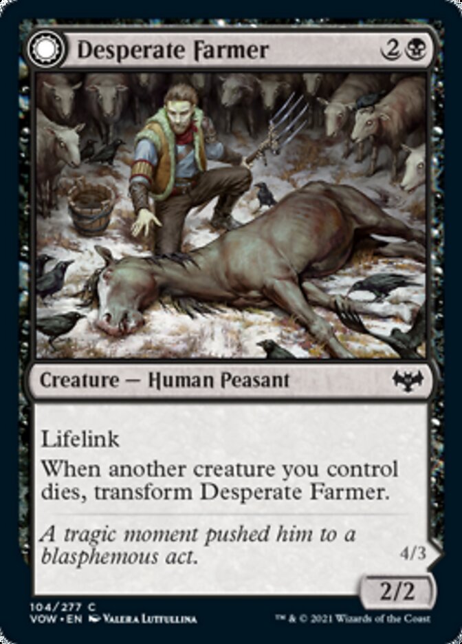 Desperate Farmer // Depraved Harvester [Innistrad: Crimson Vow] | Webway Games