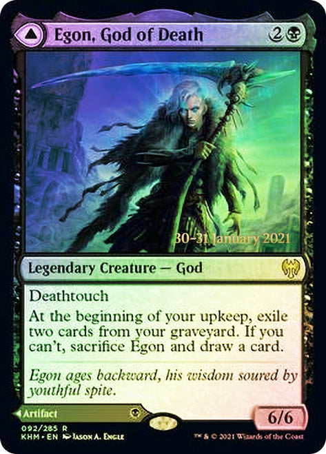 Egon, God of Death // Throne of Death  [Kaldheim Prerelease Promos] | Webway Games