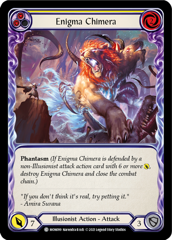 Enigma Chimera (Yellow) [MON099] 1st Edition Normal