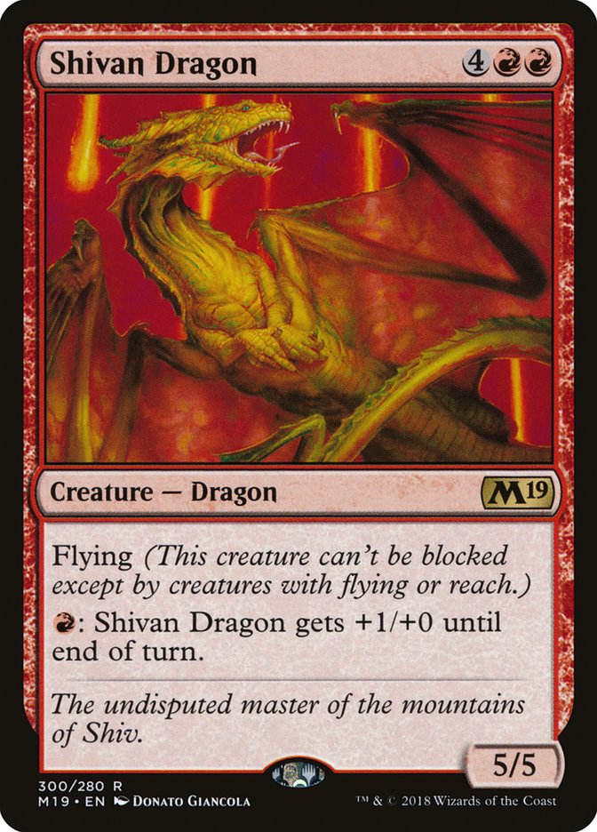 Shivan Dragon [Core Set 2019] | Webway Games