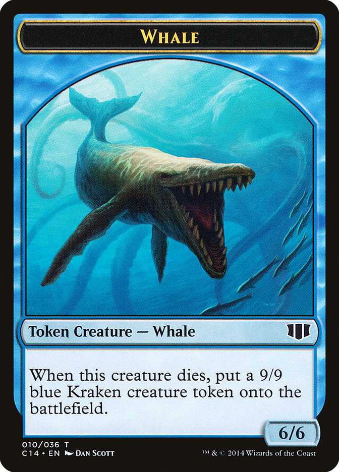 Whale // Zombie (011/036) Double-sided Token [Commander 2014 Tokens] | Webway Games