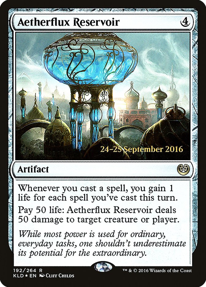 Aetherflux Reservoir  (Prerelease) [Kaladesh Prerelease Promos] | Webway Games