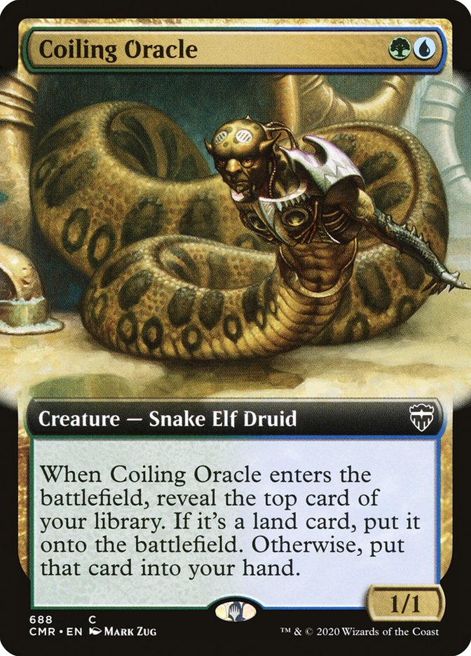 Coiling Oracle (Extended Art) [Commander Legends] | Webway Games