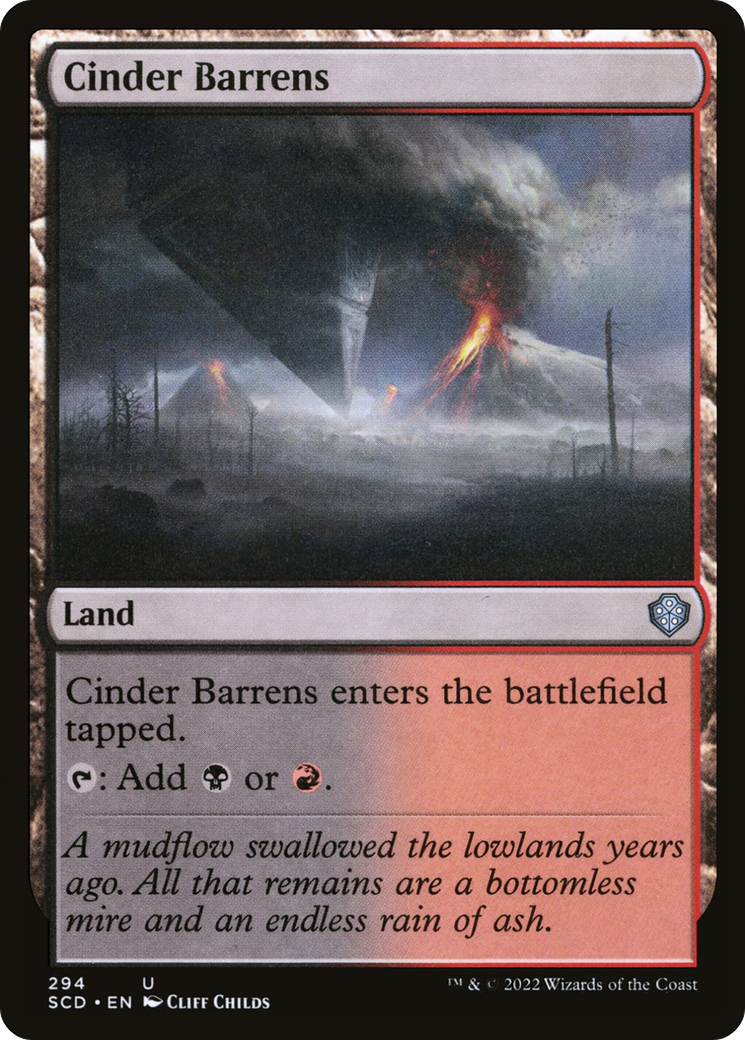 Cinder Barrens [Starter Commander Decks] | Webway Games