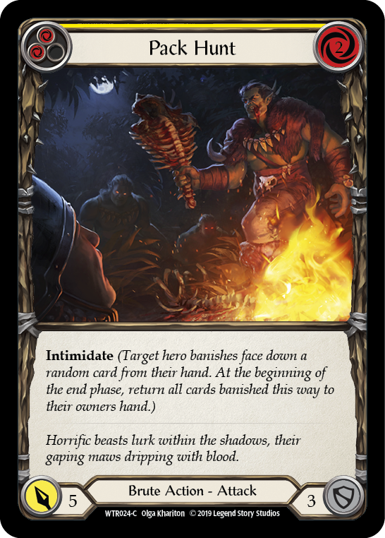 Pack Hunt (Yellow) [WTR024-C] Alpha Print Normal | Webway Games
