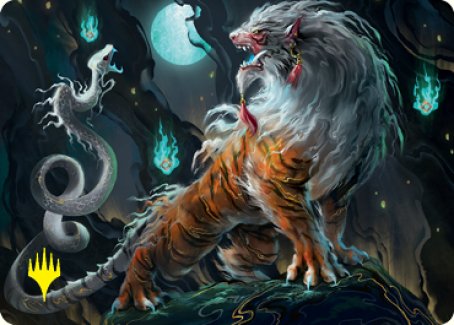 Gloomshrieker Art Card (Gold-Stamped Signature) [Kamigawa: Neon Dynasty Art Series] | Webway Games