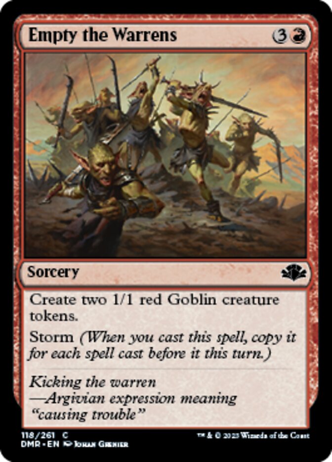 Empty the Warrens [Dominaria Remastered] | Webway Games