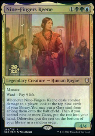 Nine-Fingers Keene [Commander Legends: Battle for Baldur's Gate Prerelease Promos] | Webway Games