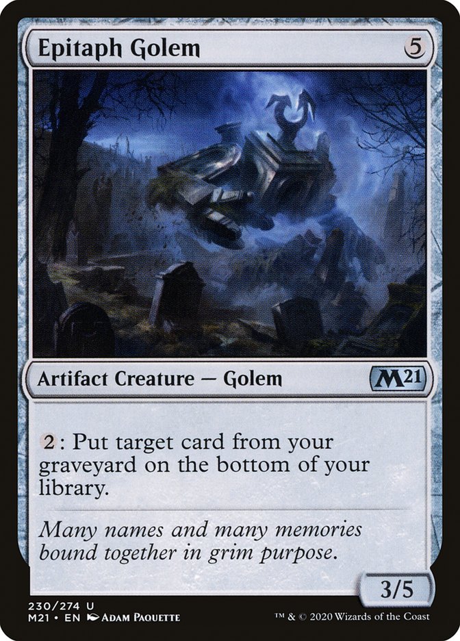 Epitaph Golem [Core Set 2021] | Webway Games