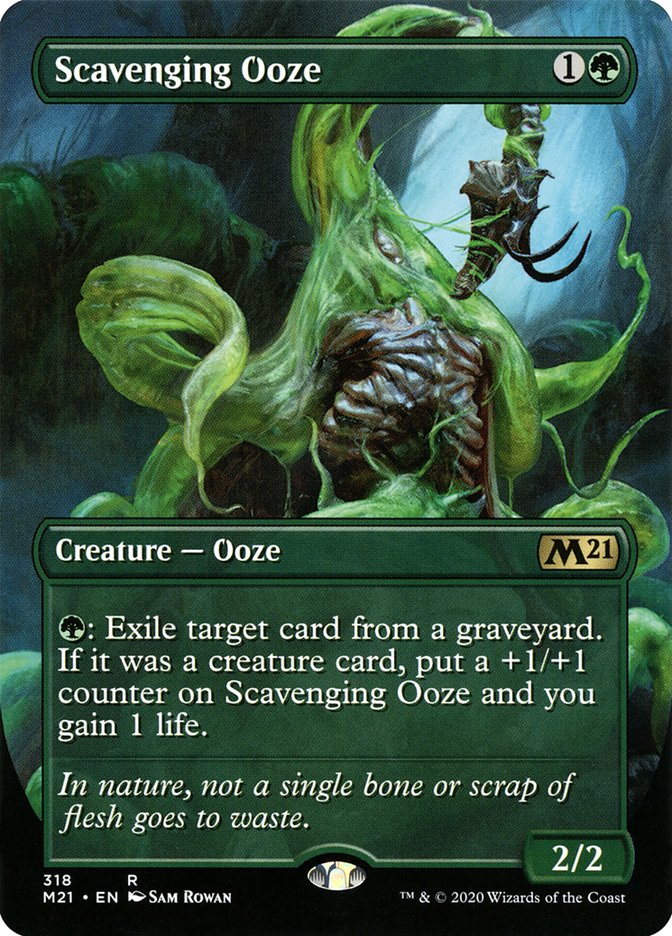 Scavenging Ooze (Alternate Art) [Core Set 2021] | Webway Games