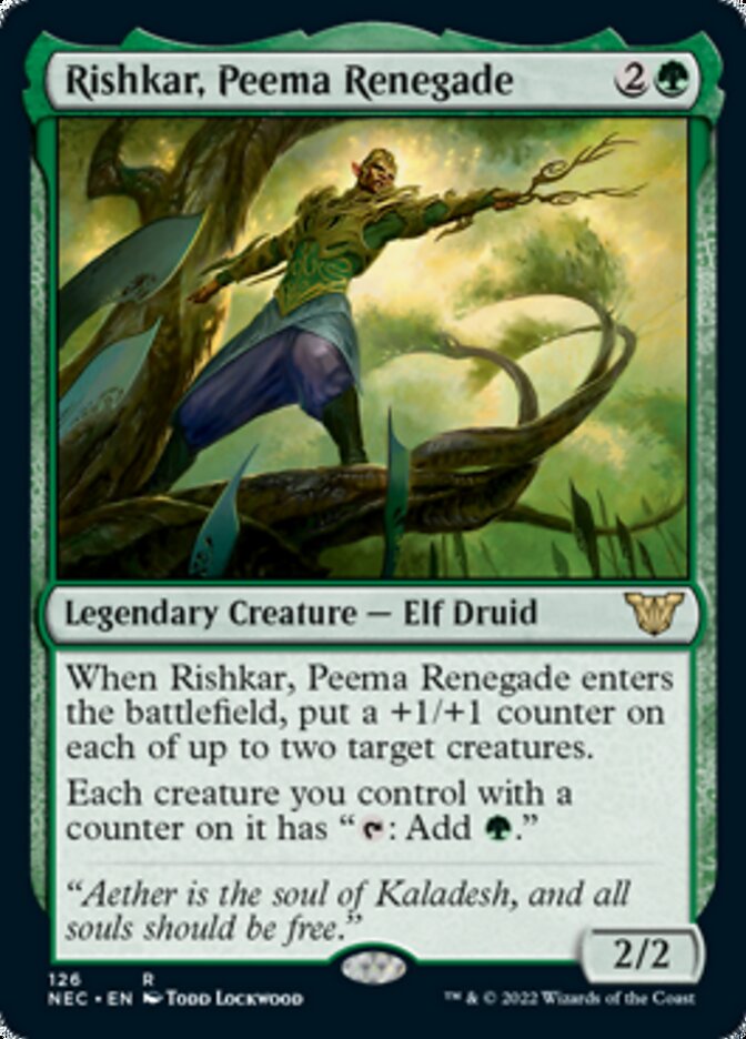 Rishkar, Peema Renegade [Kamigawa: Neon Dynasty Commander] | Webway Games