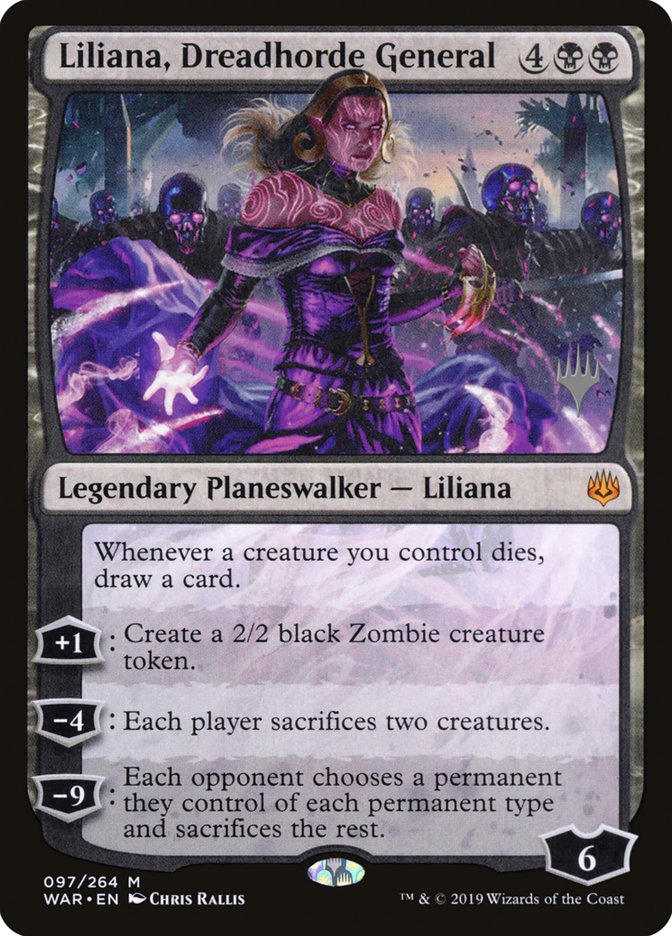 Liliana, Dreadhorde General (Promo Pack) [War of the Spark Promos] | Webway Games