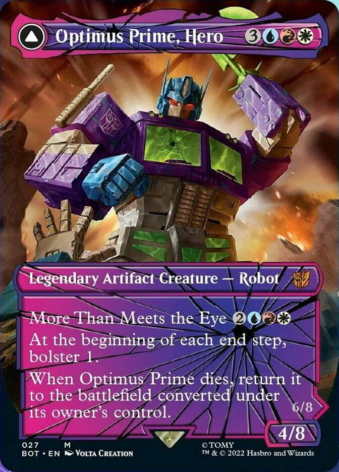 Optimus Prime, Hero // Optimus Prime, Autobot Leader (Shattered Glass) [Universes Beyond: Transformers] | Webway Games