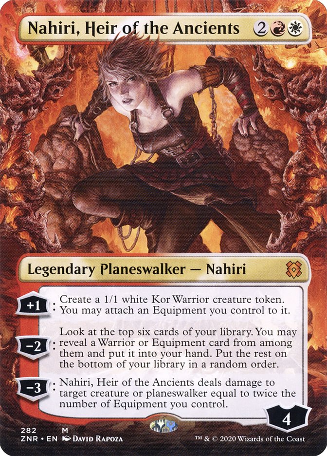 Nahiri, Heir of the Ancients (Borderless) [Zendikar Rising] | Webway Games