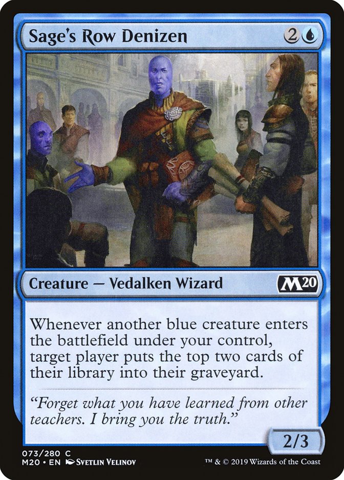 Sage's Row Denizen [Core Set 2020] | Webway Games