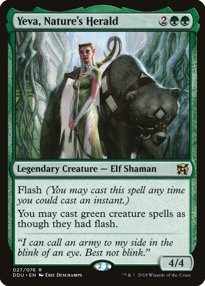Yeva, Nature's Herald [Duel Decks: Elves vs. Inventors] | Webway Games
