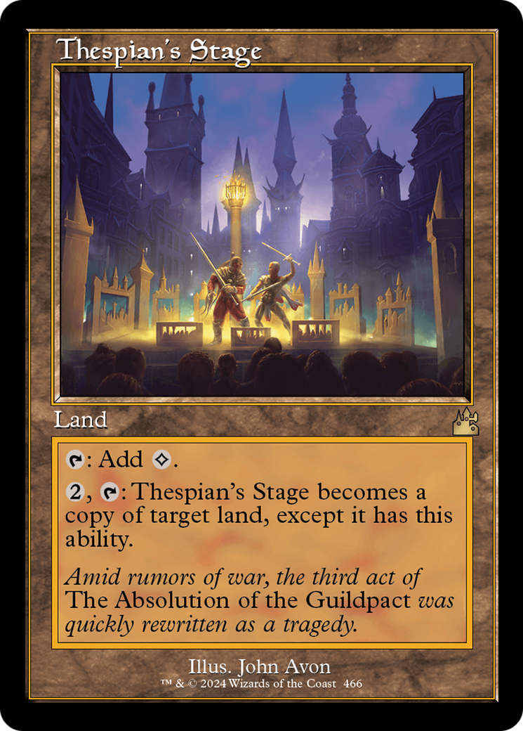 Thespian's Stage (Retro Frame) [Ravnica Remastered] | Webway Games
