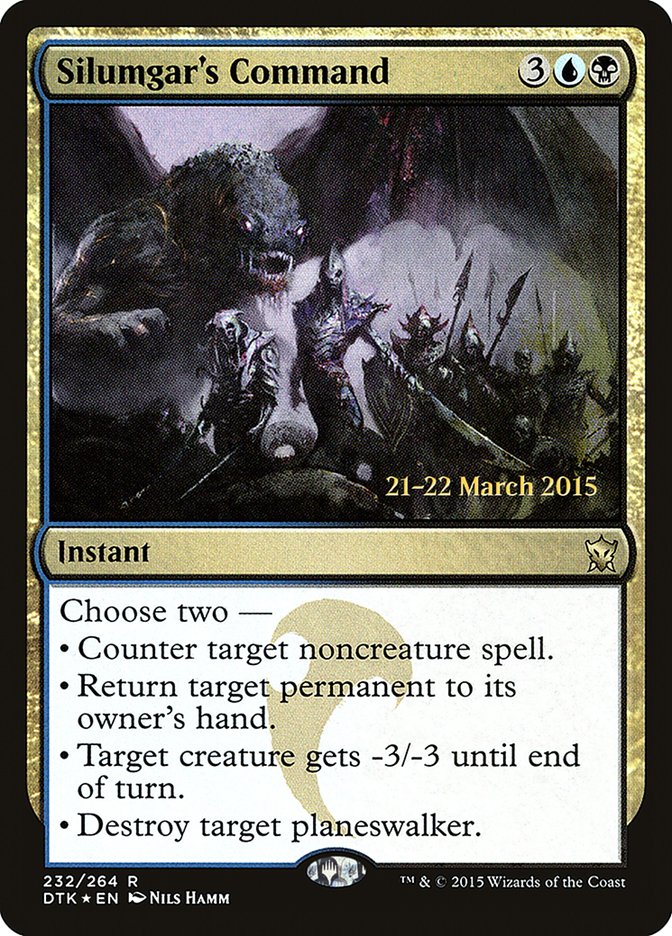 Silumgar's Command  (Prerelease) [Dragons of Tarkir Prerelease Promos] | Webway Games