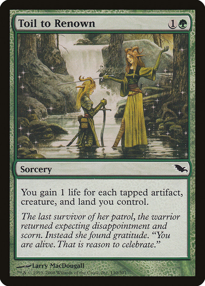 Toil to Renown [Shadowmoor] | Webway Games