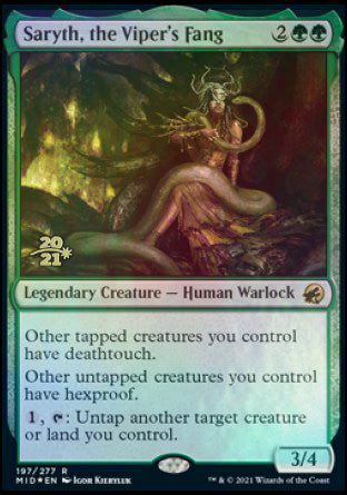 Saryth, the Viper's Fang [Innistrad: Midnight Hunt Prerelease Promos] | Webway Games