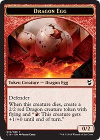 Dragon Egg // Dragon Double-sided Token [Commander 2018 Tokens] | Webway Games