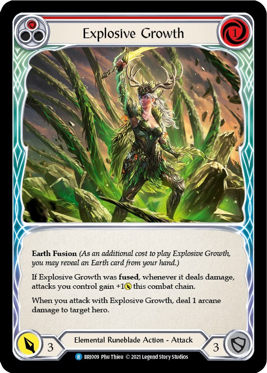 Explosive Growth (Red) [BRI009] (Tales of Aria Briar Blitz Deck)  1st Edition Normal | Webway Games