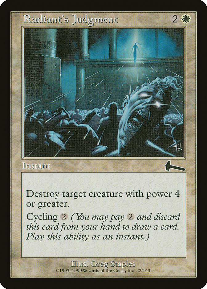 Radiant's Judgment [Urza's Legacy] | Webway Games