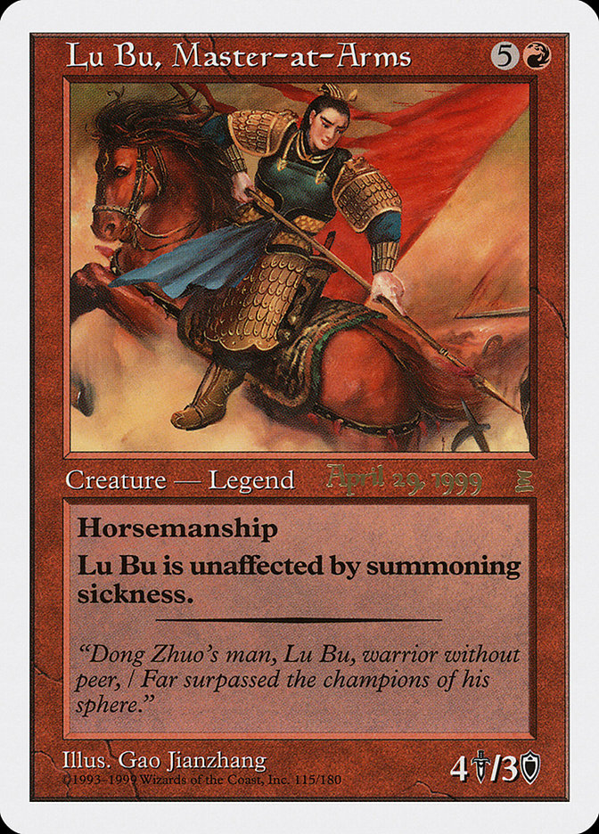 Lu Bu, Master-at-Arms (April 29, 1999) [Portal Three Kingdoms Promos] | Webway Games