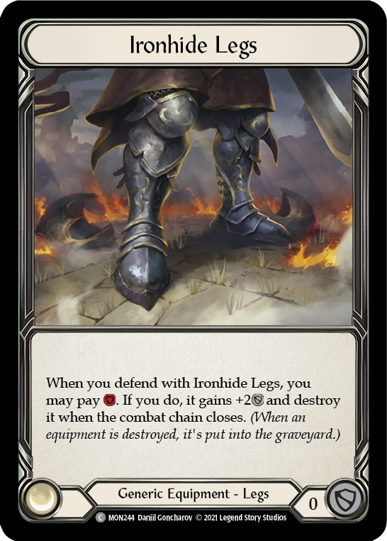 Ironhide Legs (Cold Foil) [MON244-CF] 1st Edition Cold Foil | Webway Games
