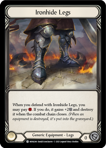 Ironhide Legs (Cold Foil) [MON244-CF] 1st Edition Cold Foil