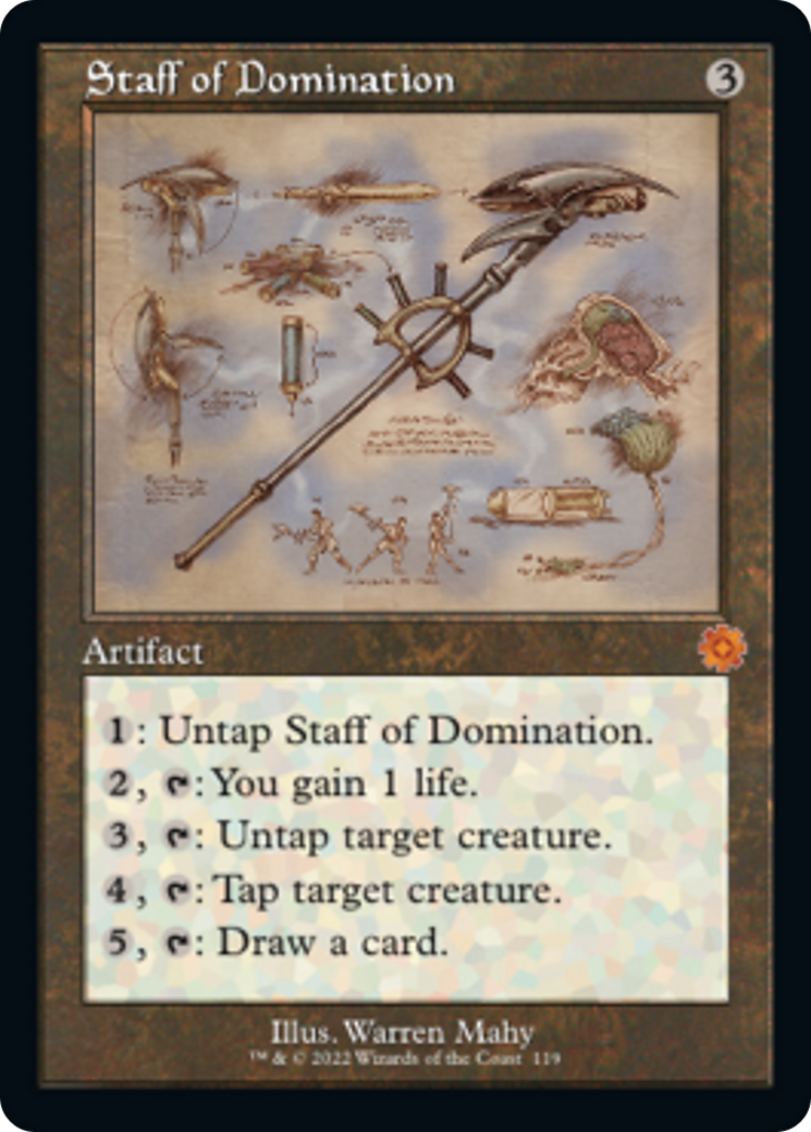 Staff of Domination (Retro Schematic) [The Brothers' War Retro Artifacts] | Webway Games